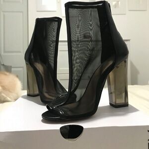 Mesh Heel Boots